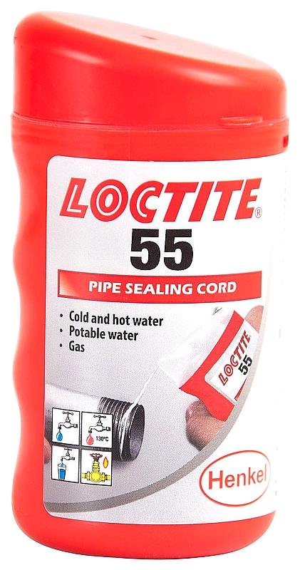 לוקטייט 55 - חוט טפלון מקצועי לאיטום צנרת - LOCTITE