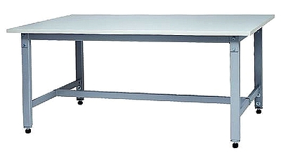 שולחן עבודה מתכוונן 180x75x80-100, מעמס 300 ק"ג