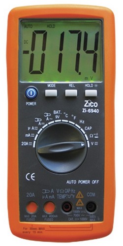 רב מודד AC/DC 20A יציקה כפולה ומסך ענק - תחום אוטומטי